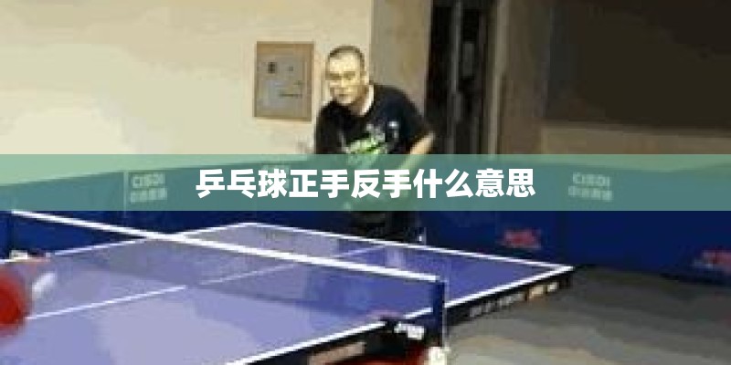 乒乓球正手反手什么意思 乒乓球正手反手什么意思
