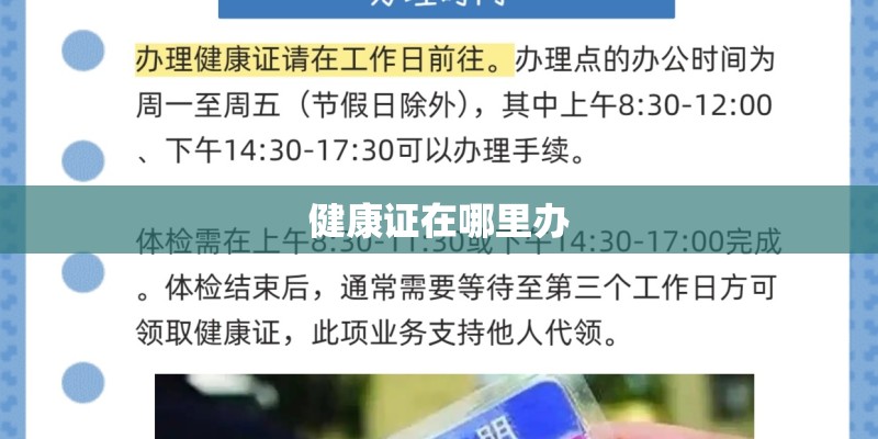 健康证在哪里办