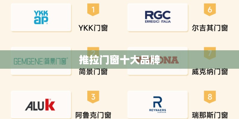 推拉门窗十大品牌 推拉门窗十大品牌