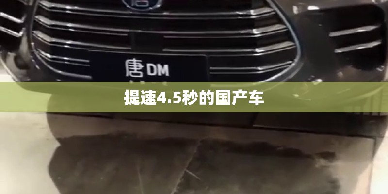 提速4.5秒的国产车 提速4.5秒的国产车